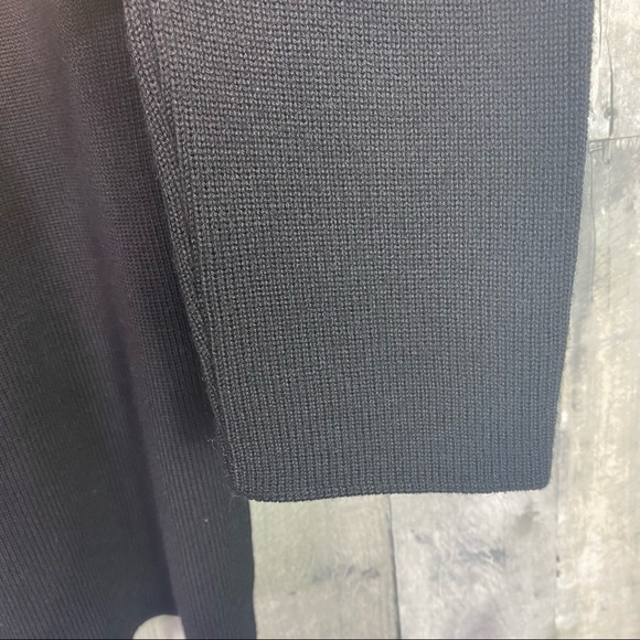 EMPORIO ARMANI Black Merino Wool Long Sleeve Sweater Size Large - Picture 4 of 8